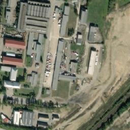 Satellite imagery of [Dýšina] factory chimney, CZ