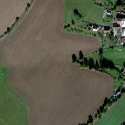 Satellite imagery of sv. Michael [Uhelná Příbram] church t., CZ