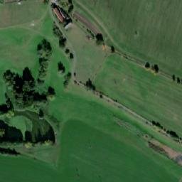 Satellite imagery of sv. Michael [Uhelná Příbram] church t., CZ