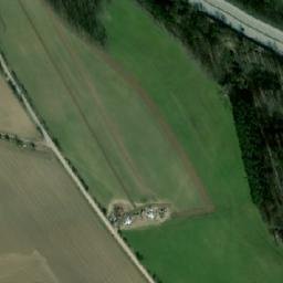 Satellite imagery of [Psáře] church t., CZ