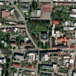 Satellite imagery of [Moravská Třebová] monastery church t., CZ