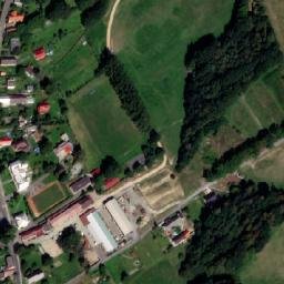 Satellite imagery of [Bravantice] church t., CZ