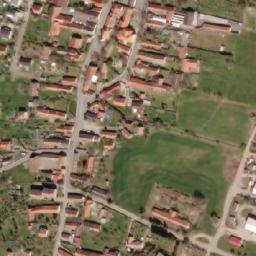 Satellite imagery of [Rosovice] church t., CZ
