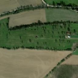 Satellite imagery of [Psáře] church t., CZ