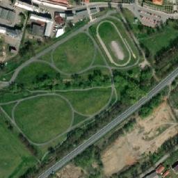 Satellite imagery of [Moravská Třebová] monastery church t., CZ