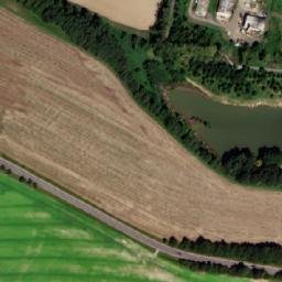 Satellite imagery of [Bravantice] church t., CZ