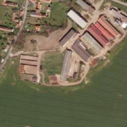 Satellite imagery of [Rosovice] church t., CZ