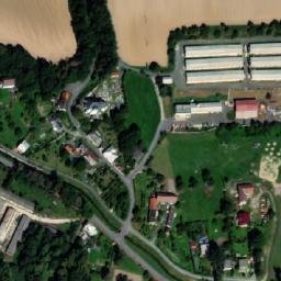 Satellite imagery of [Velké Albrechtice] church t., CZ