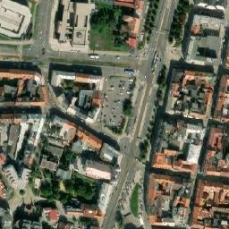 Satellite imagery of [Plzeň] hussite church t., CZ
