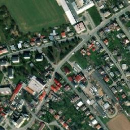 Satellite imagery of [Loštice] church t., CZ
