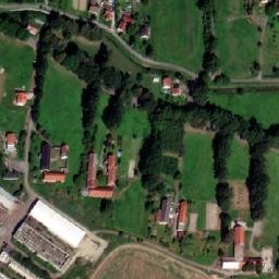Satellite imagery of [Velké Albrechtice] church t., CZ