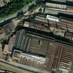 Satellite imagery of Big forge Skoda [Plzeň] factory chimney-6, CZ