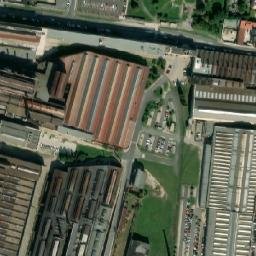 Satellite imagery of Big forge Skoda [Plzeň] factory chimney-6, CZ