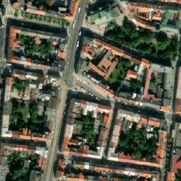 Satellite imagery of [Plzeň] hussite church t., CZ