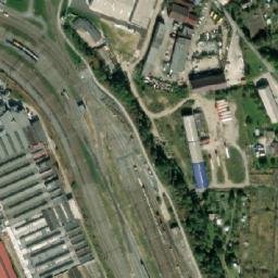 Satellite imagery of MOVO [Plzeň] factory chimney, CZ