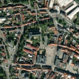 Satellite imagery of [Rokycany] church outlook t., CZ