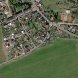 Satellite imagery of [Hluboš] church t., CZ