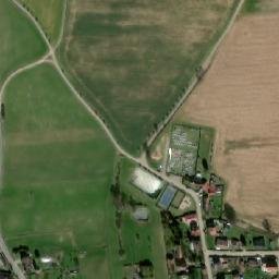 Satellite imagery of [Radošovice u Vlašimi] church t., CZ