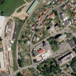 Satellite imagery of Sazavan [Zruč nad Sázavou] factory chimney, CZ