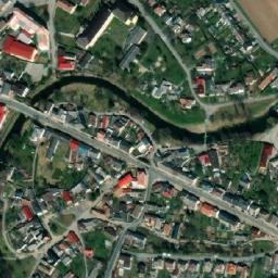 Satellite imagery of [Loštice] church t., CZ