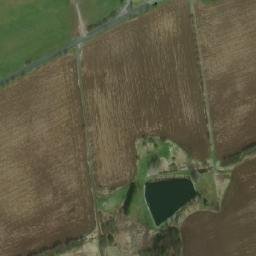 Satellite imagery of [Hluboš] church t., CZ
