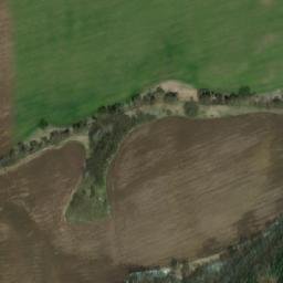 Satellite imagery of [Hluboš] church t., CZ