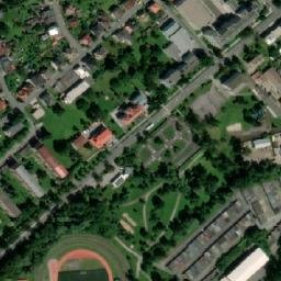 Satellite imagery of [Český Těšín] evang. church t., CZ