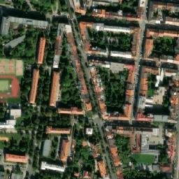 Satellite imagery of czech-brotherly temple[Plzeň] church t., CZ
