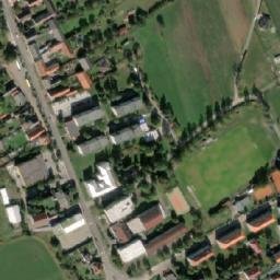 Satellite imagery of [Strašice] church t., CZ