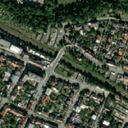 Satellite imagery of Svetovar [Plzeň] former brewery chimney, CZ