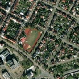 Satellite imagery of Svetovar [Plzeň] former brewery chimney, CZ