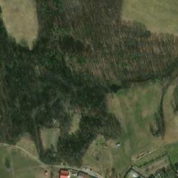 Satellite imagery of [Fulnek-Děrné] church t., CZ