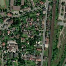 Satellite imagery of [Český Těšín] church t., CZ