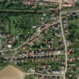 Satellite imagery of [Vejprnice] church t., CZ