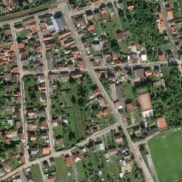 Satellite imagery of [Vejprnice] church t., CZ