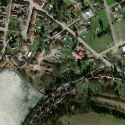 Satellite imagery of [Postupice] church t., CZ