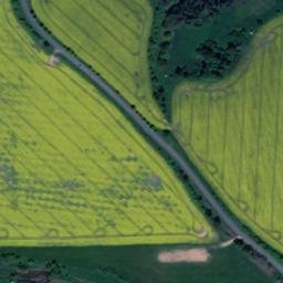 Satellite imagery of [Kladruby u Stříbra] cemetry church t., CZ