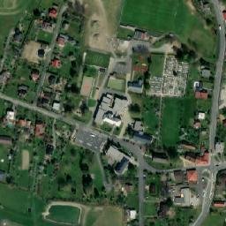 Satellite imagery of [Sedliště ve Slezsku] church t., CZ