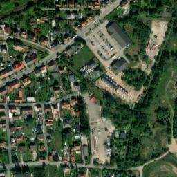 Satellite imagery of [Nýřany] heating plant chimney, CZ