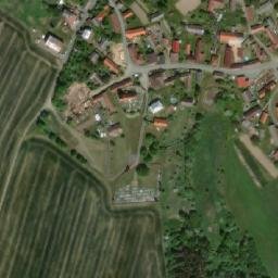 Satellite imagery of [Chřenovice] church t., CZ