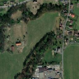 Satellite imagery of [Bruzovice] church t., CZ