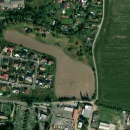 Satellite imagery of [Nýřany] heating plant chimney, CZ