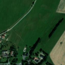 Satellite imagery of [Pomezí] church t., CZ