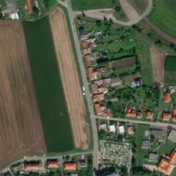 Satellite imagery of [Městečko Trnávka] church t., CZ