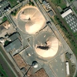 Satellite imagery of Biocel [Paskov] factory chimney, CZ