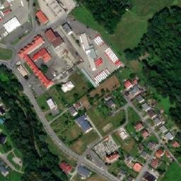 Satellite imagery of [Třanovice] church t., CZ
