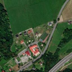 Satellite imagery of [Třanovice] church t., CZ