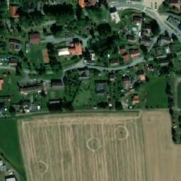 Satellite imagery of [Pomezí] church t., CZ