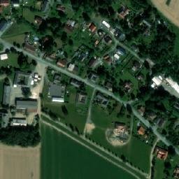 Satellite imagery of [Pomezí] church t., CZ