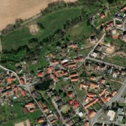 Satellite imagery of [Višňová] church t., CZ